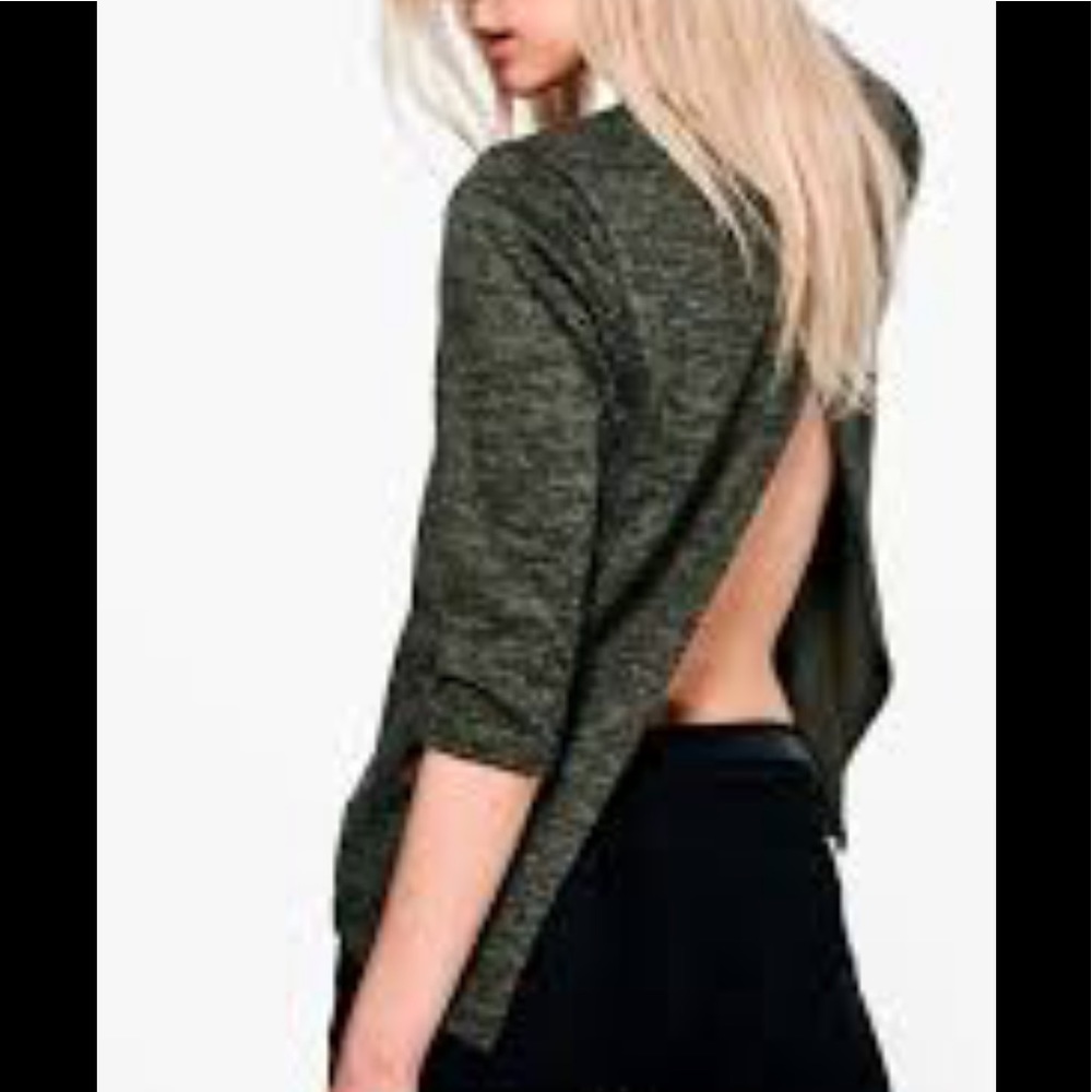 Army green sweater